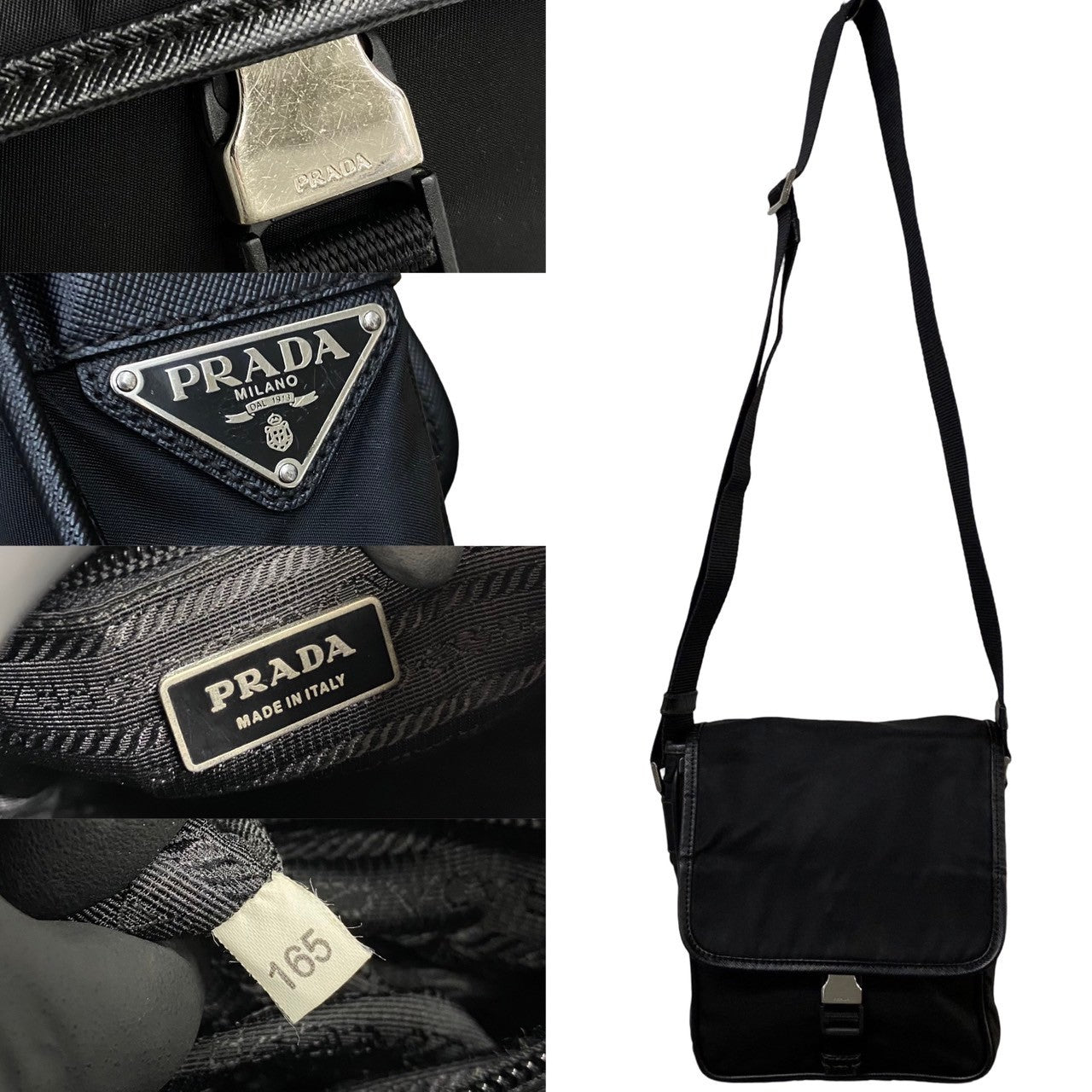 PRADA Shoulder Bag Nylon black