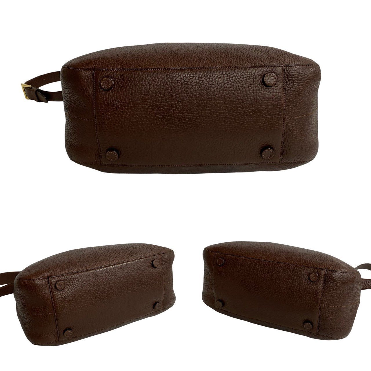 PRADA Shoulder Bag leather Brown