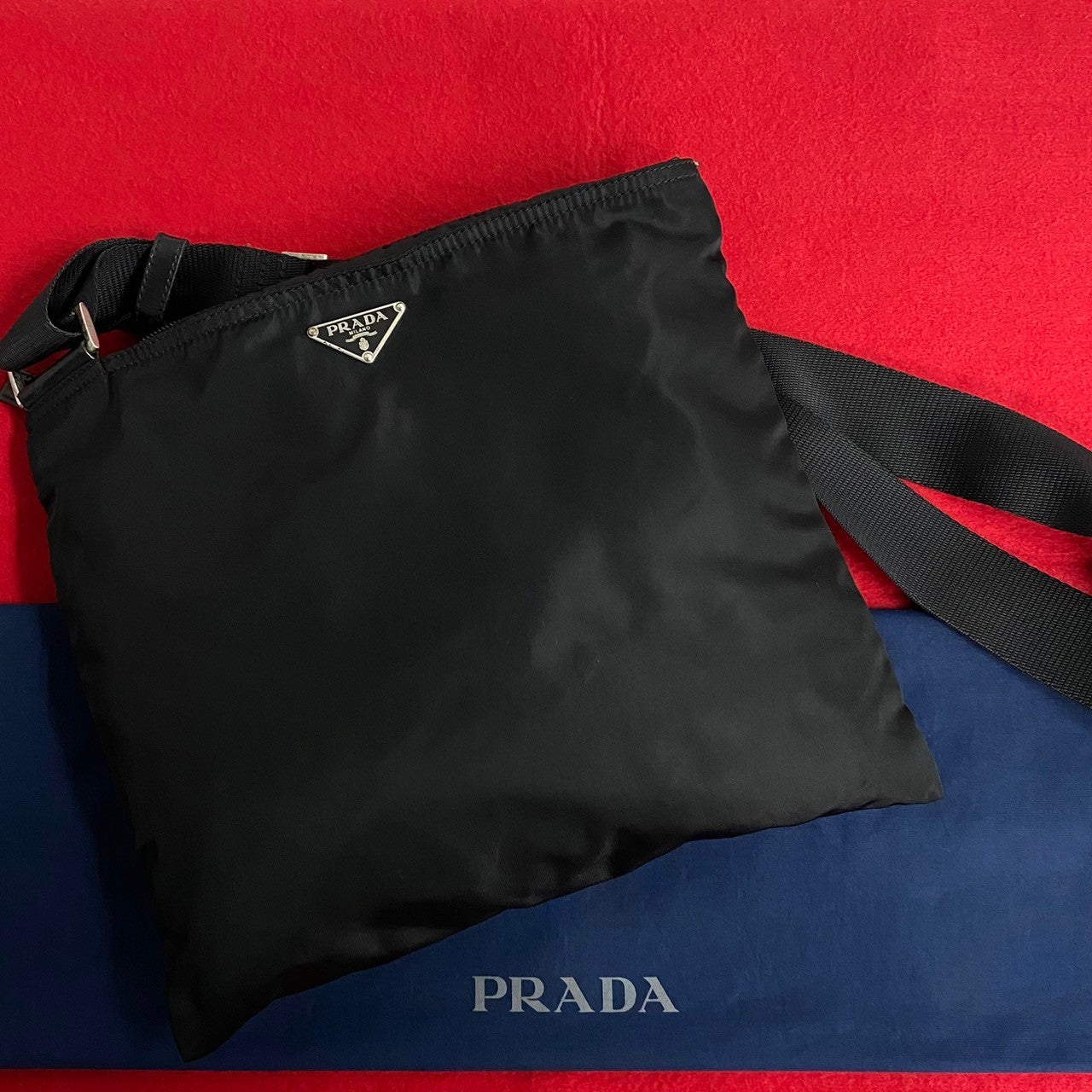 PRADA Shoulder Bag Nylon black