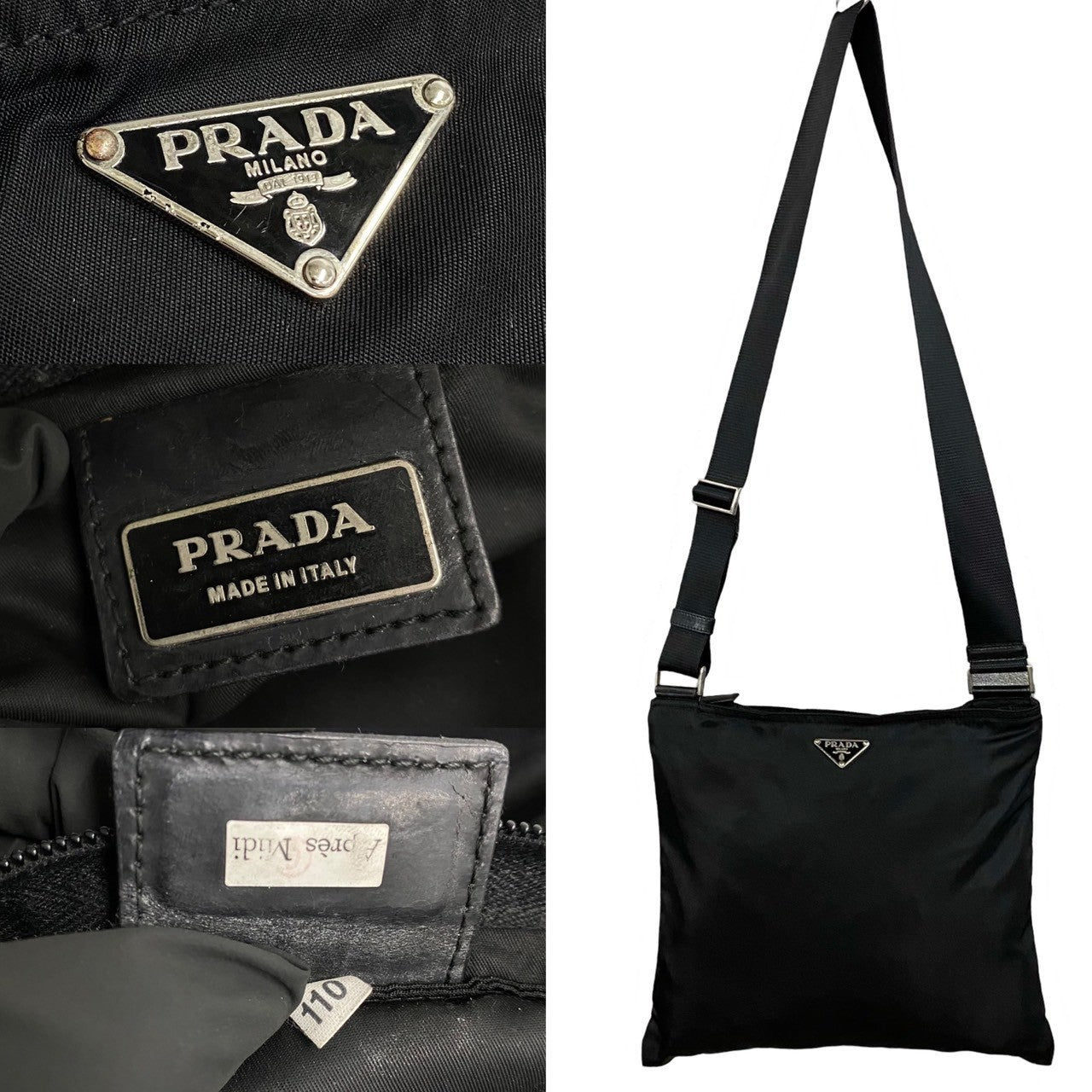 PRADA Shoulder Bag Nylon black