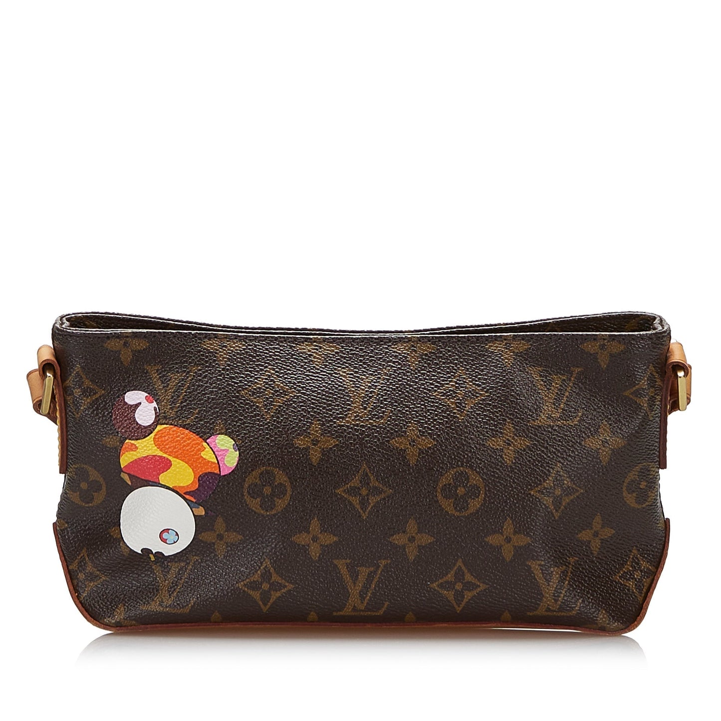 Brown Louis Vuitton Monogram Panda Trotteur Takashi Murakami Crossbody Bag