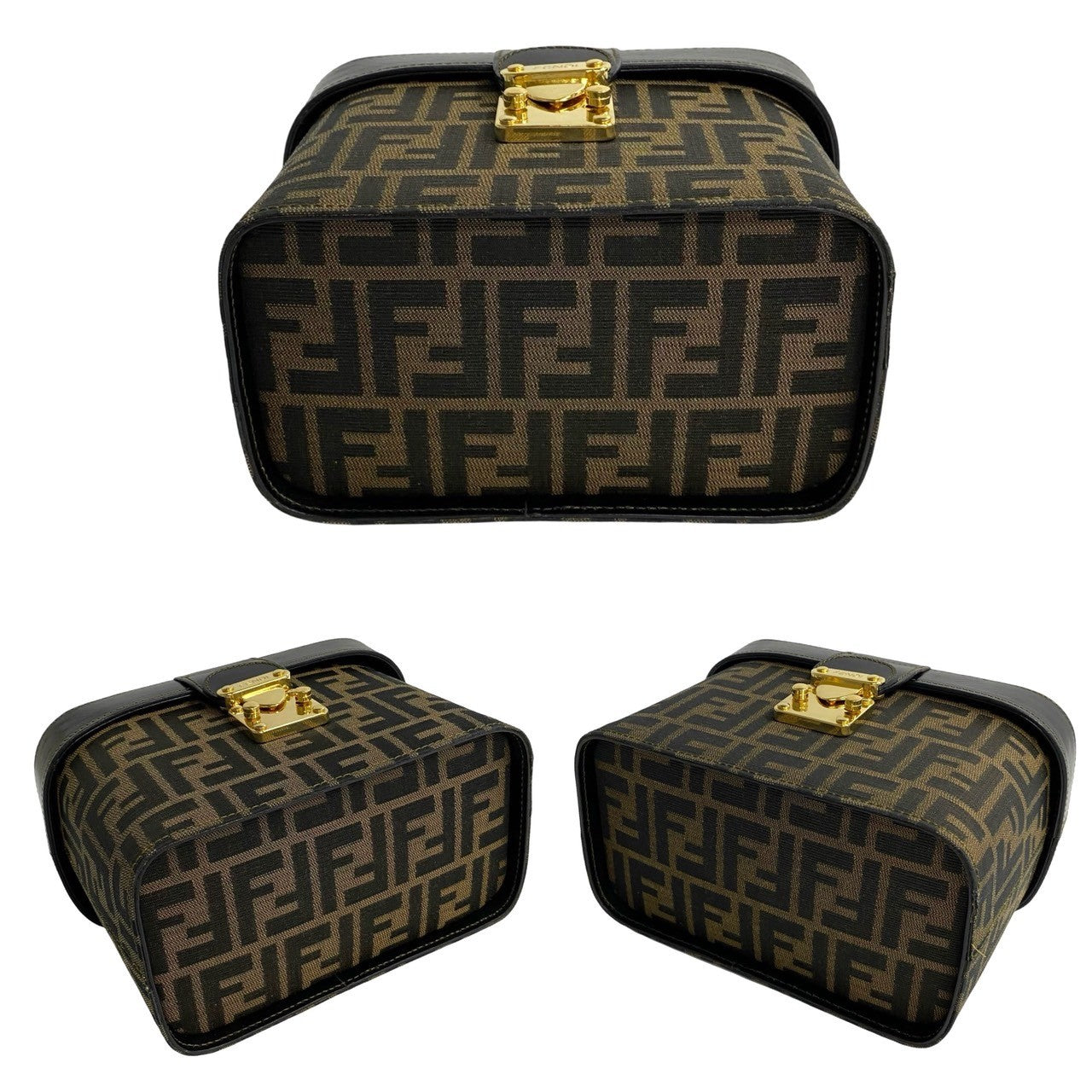 FENDI Handbag leather Brown