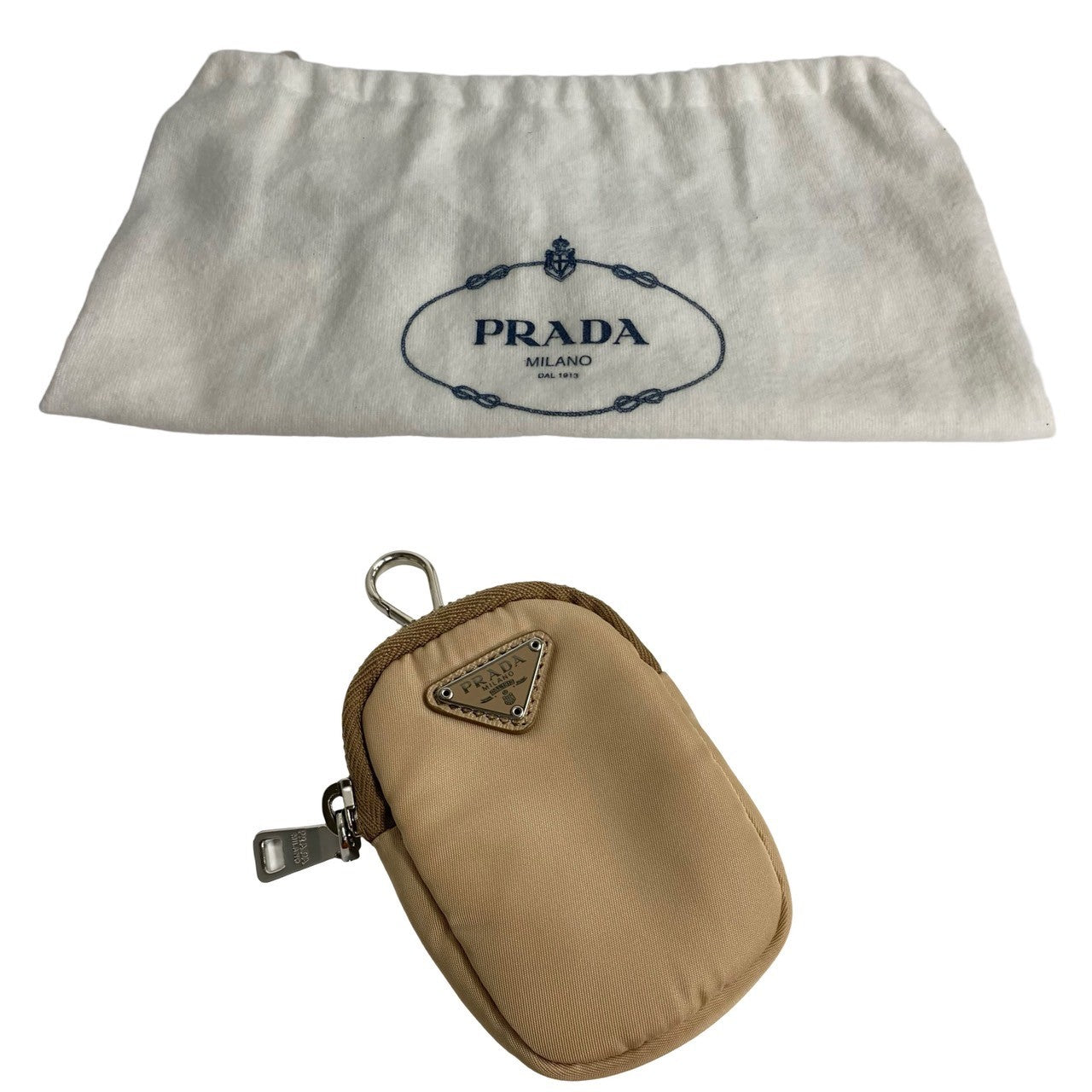 PRADA Shoulder Bag Nylon beige Re:Edition