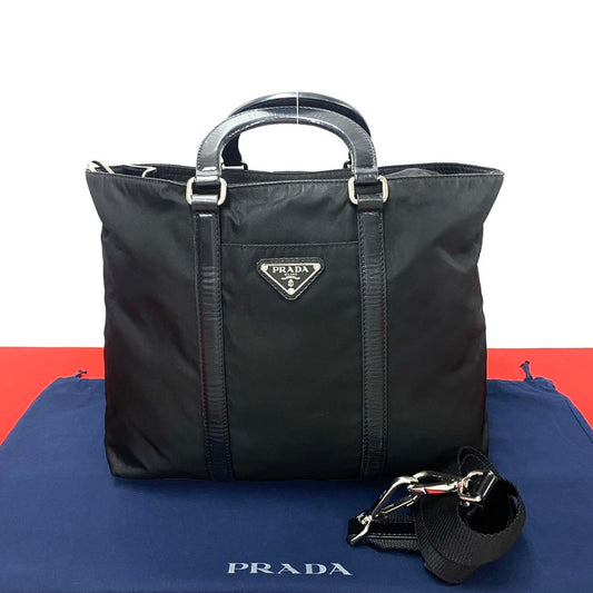 PRADA Shoulder Bag Nylon black