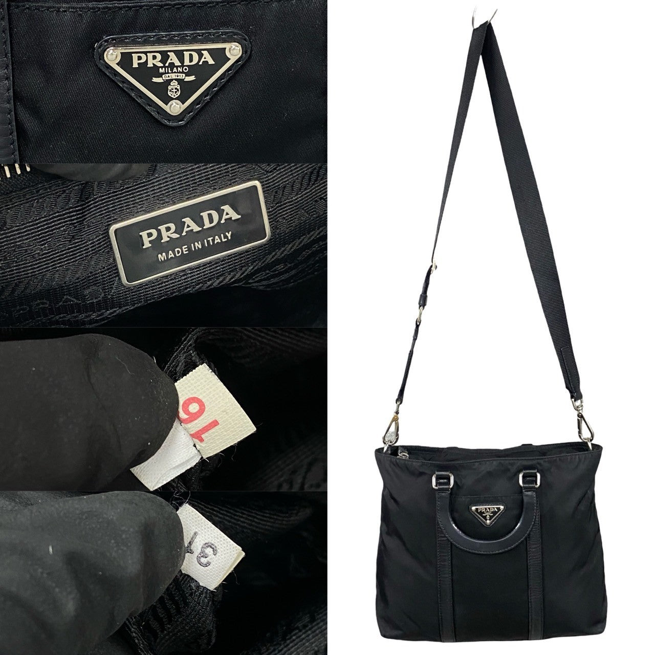 PRADA Shoulder Bag Nylon black