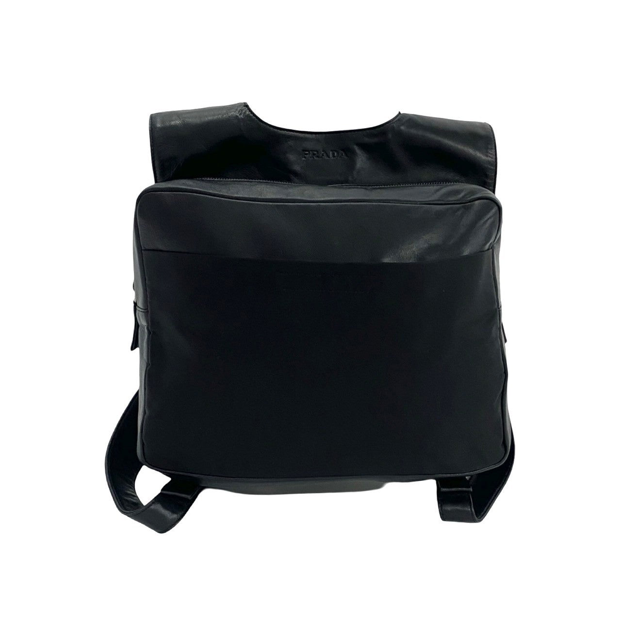 PRADA Backpack leather black