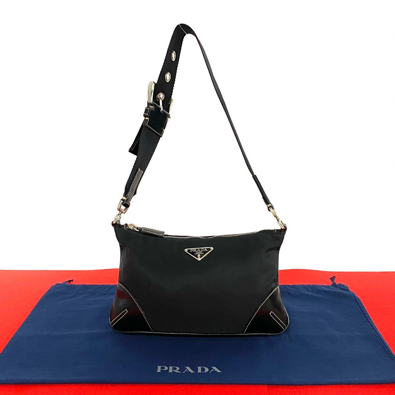 PRADA Shoulder Bag Nylon black