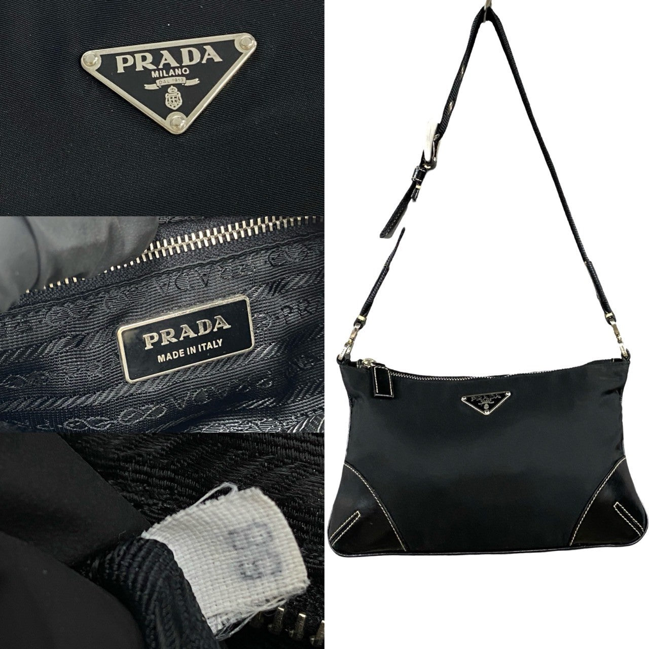 PRADA Shoulder Bag Nylon black