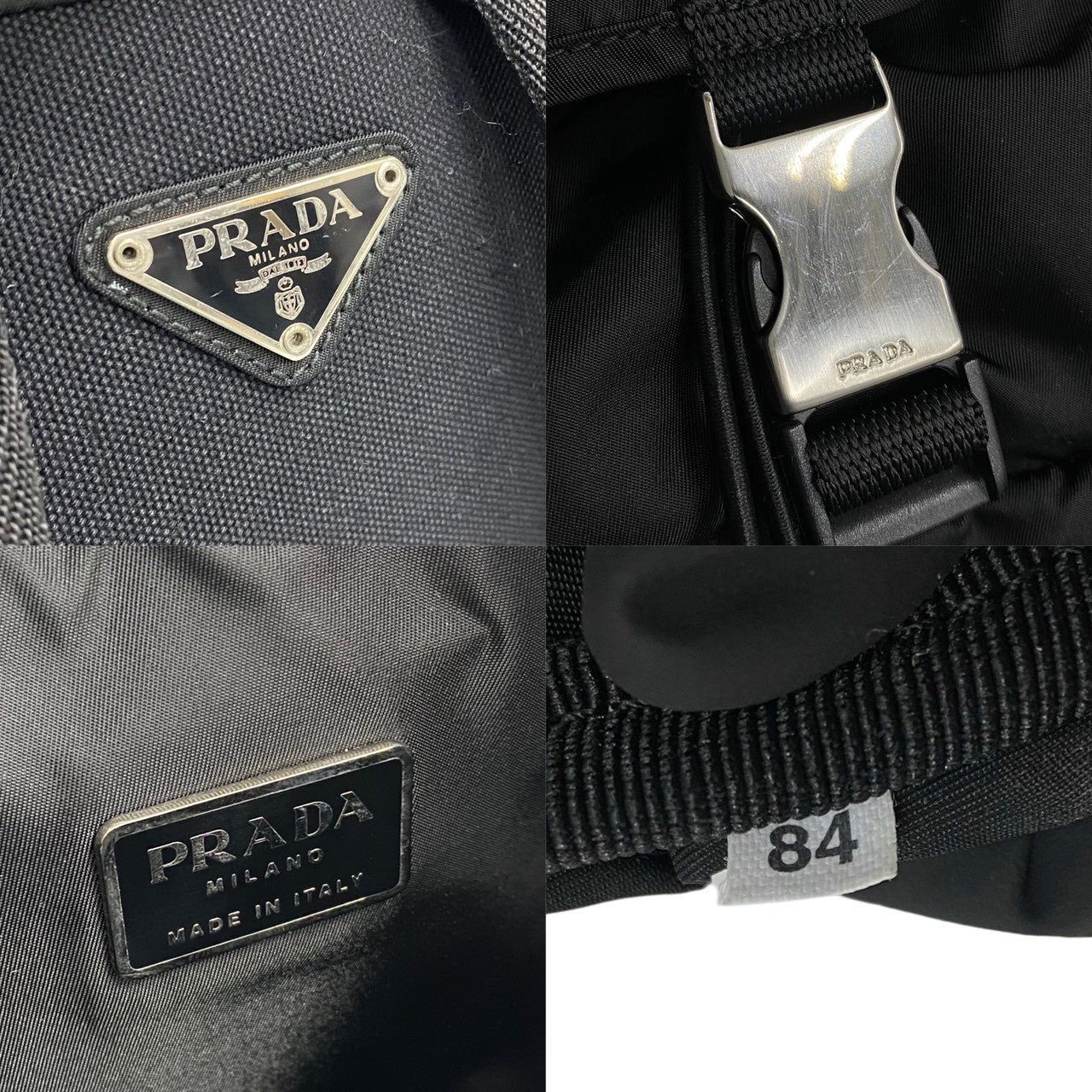 PRADA Backpack Nylon black