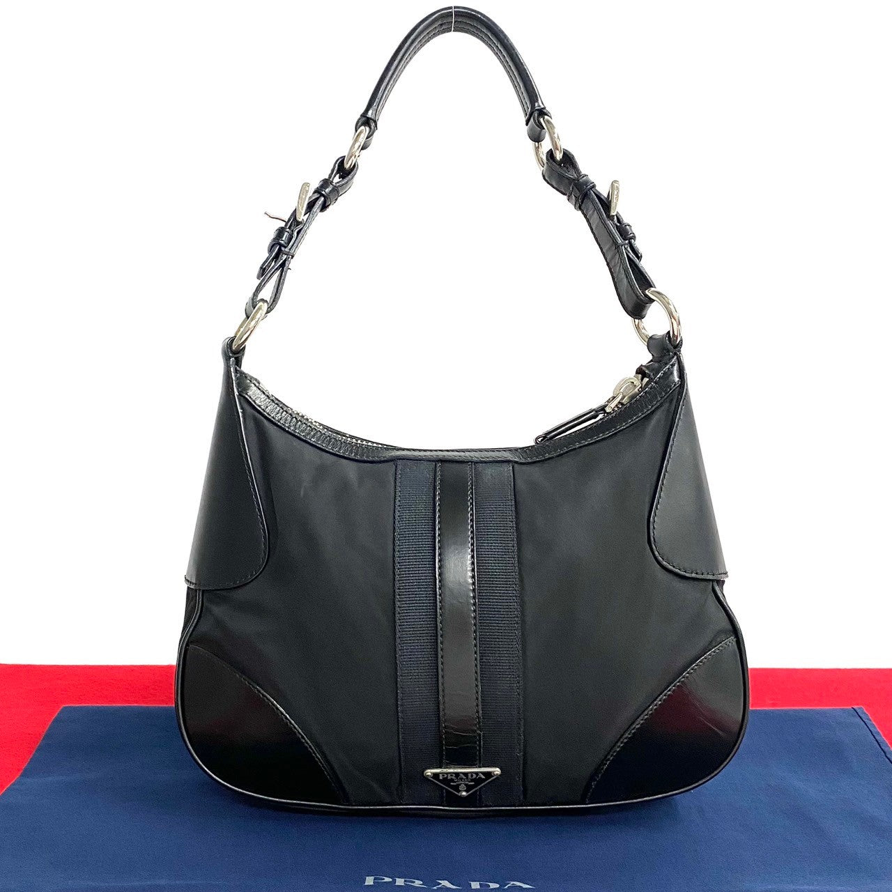 PRADA Shoulder Bag Nylon black