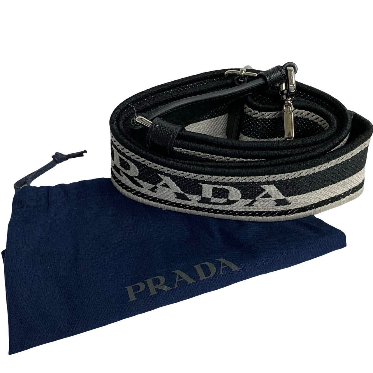 PRADA Shoulder Bag leather black