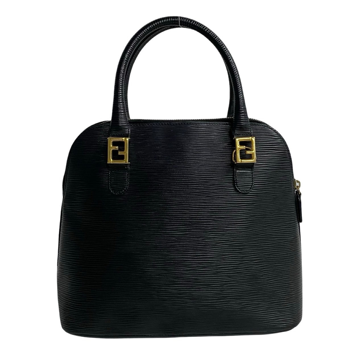 FENDI Shoulder Bag Epi Leather black