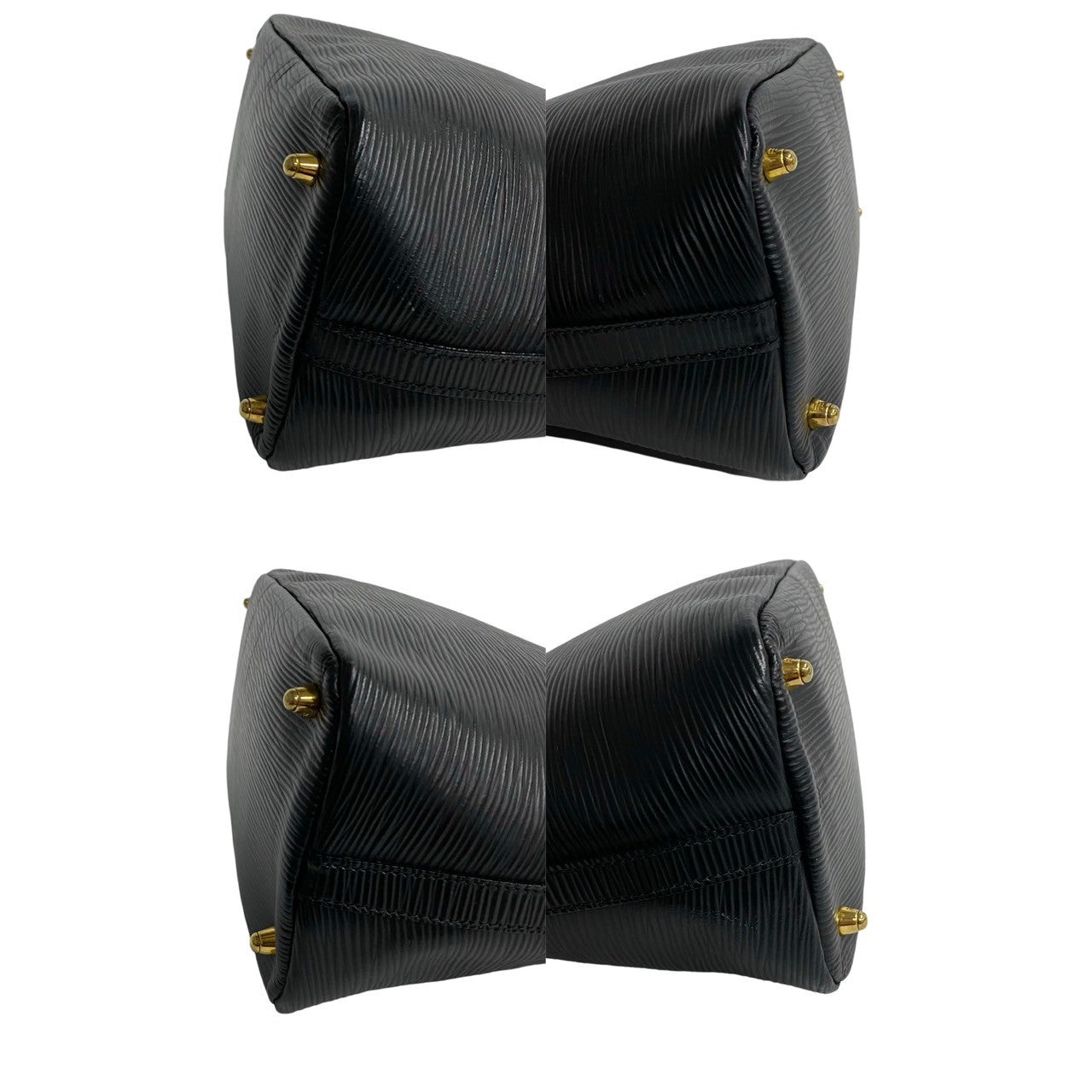 FENDI Shoulder Bag Epi Leather black