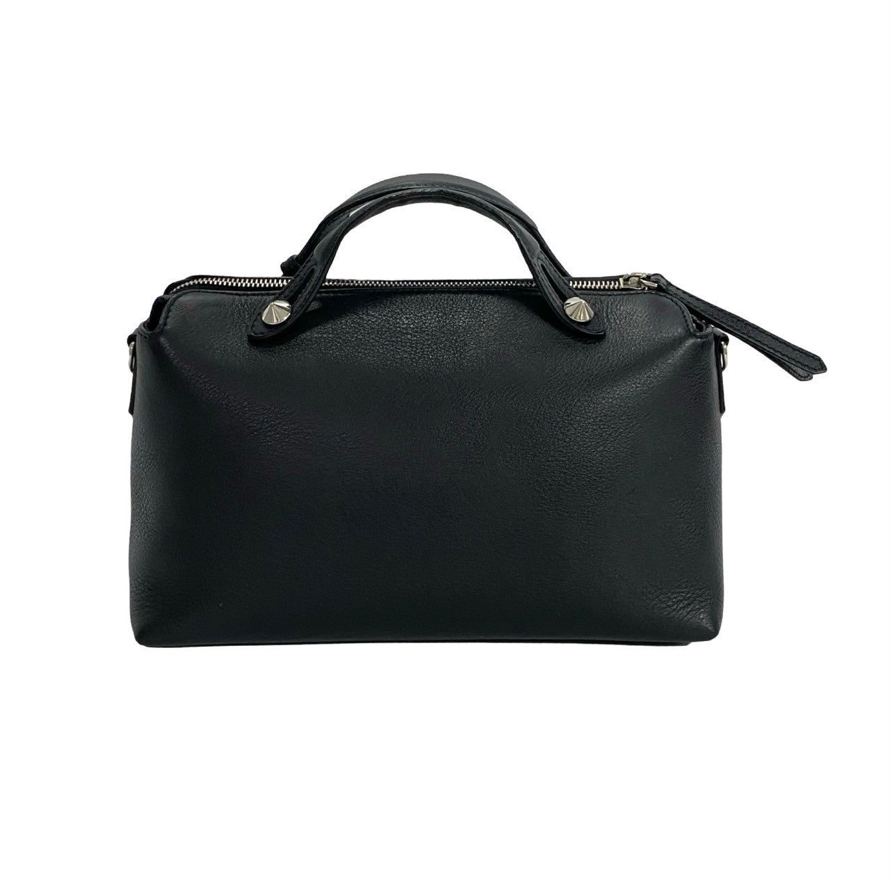 FENDI Shoulder Bag leather black By the way small