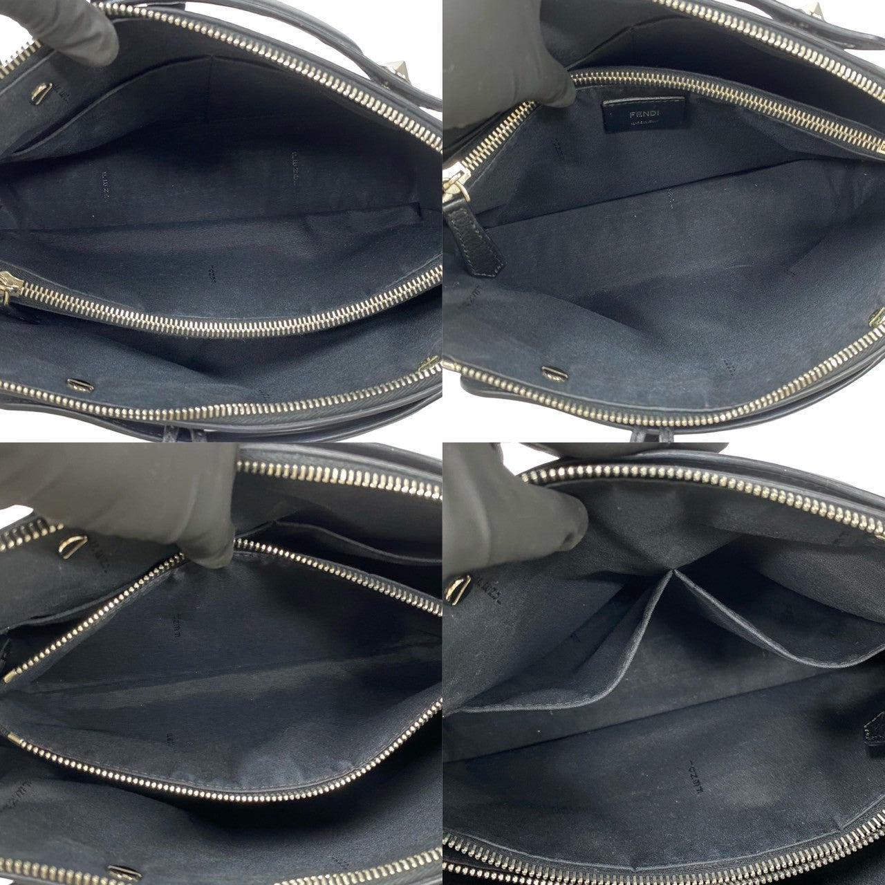 FENDI Shoulder Bag leather black By the way medium