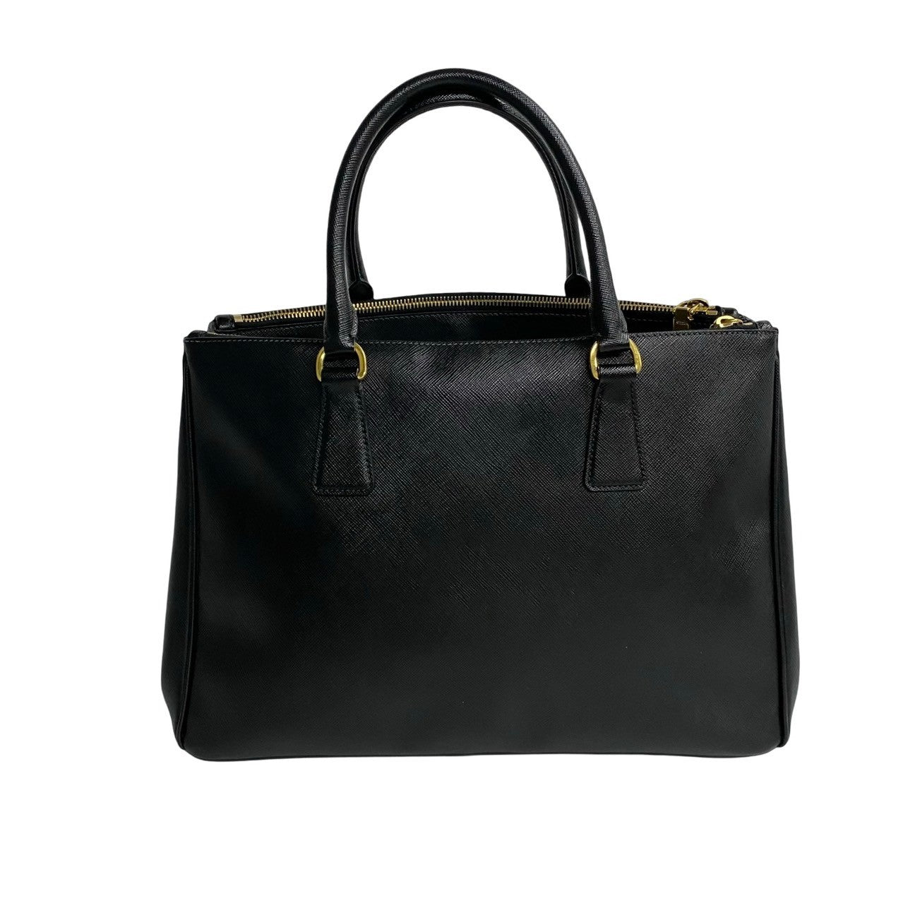 PRADA Shoulder Bag leather black Galleria