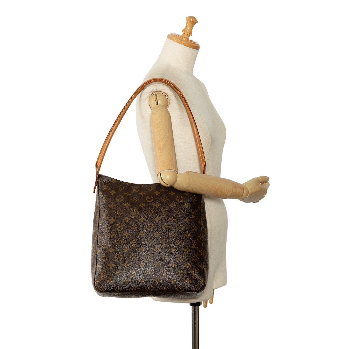 Brown Louis Vuitton Monogram Looping GM Shoulder Bag