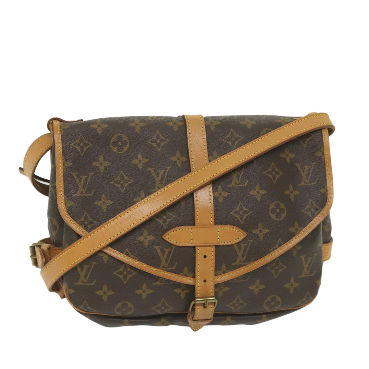 Louis Vuitton Saumur  Canvas Shoulder Bag ()