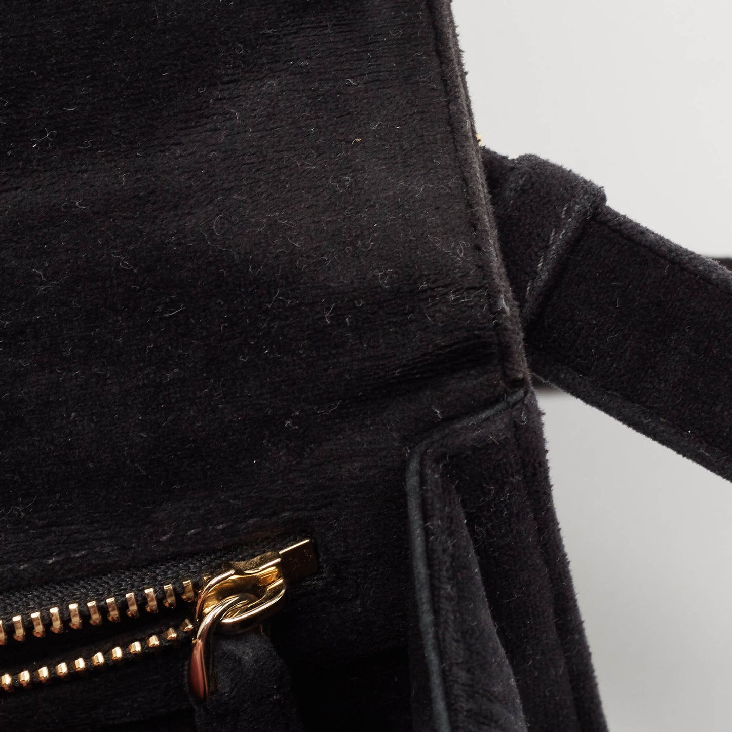 Dior Black Suede Small Diorama Crystals Shoulder Bag