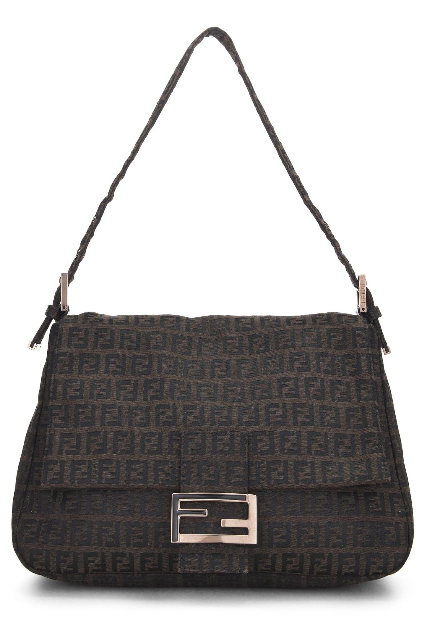 Fendi,  Brown Zucchino Canvas Mama, Brown