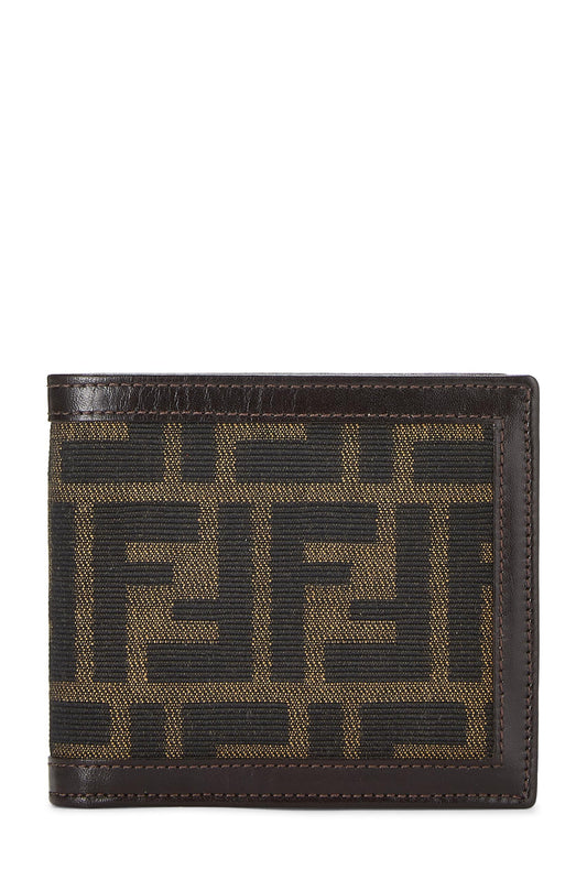 Fendi,  Brown Zucca Coated Canvas Wallet, Brown