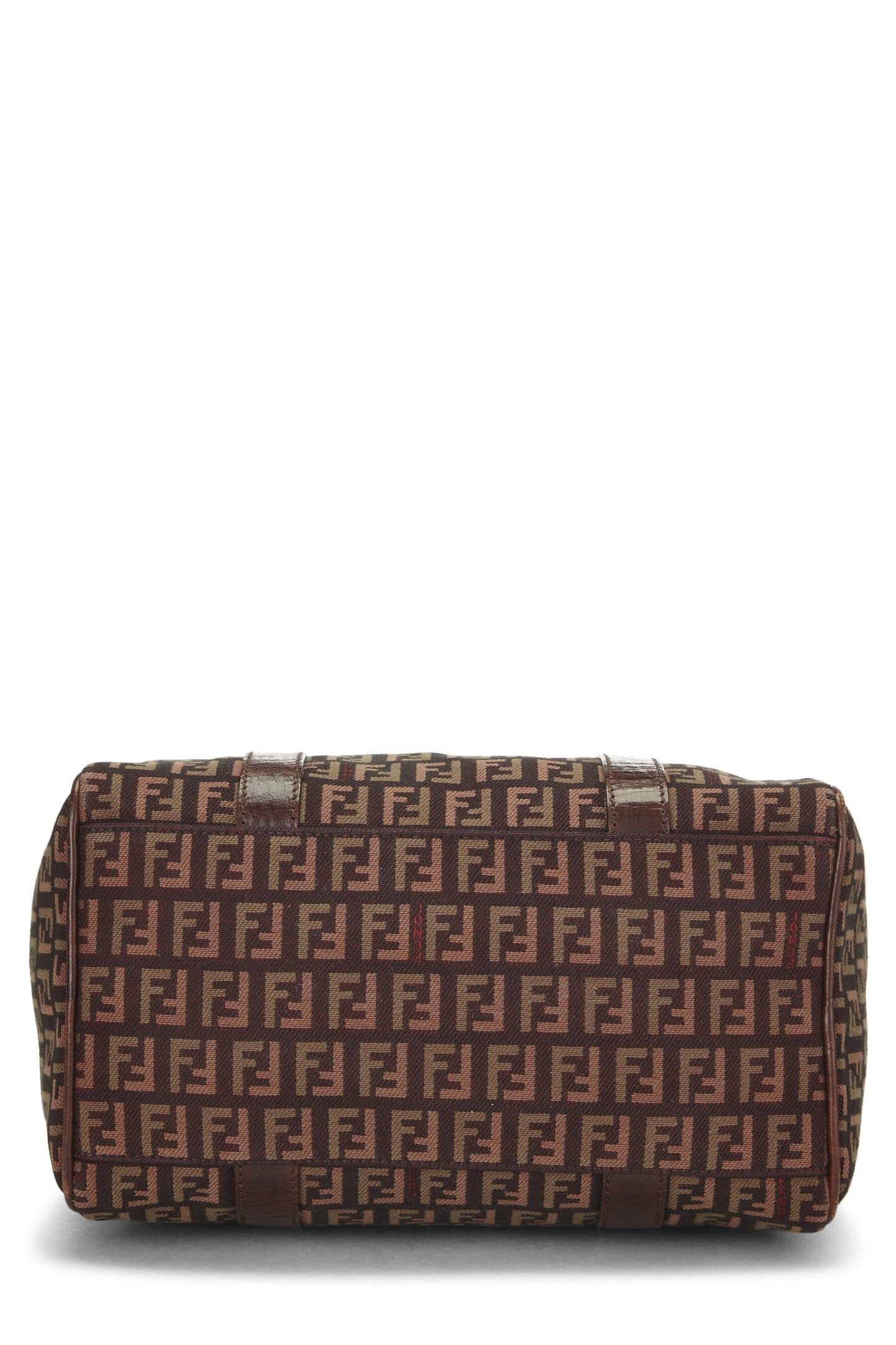 Fendi,  Brown Zucchino Boston Bag Mini, Brown