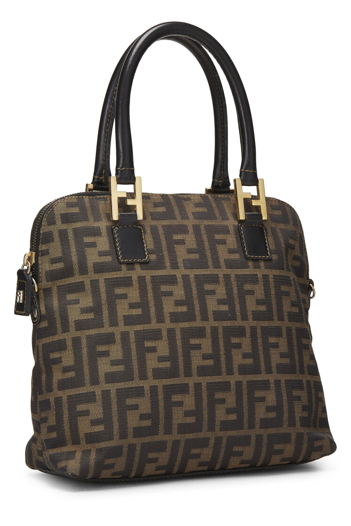 Fendi,  Zucca Canvas Handbag, Black