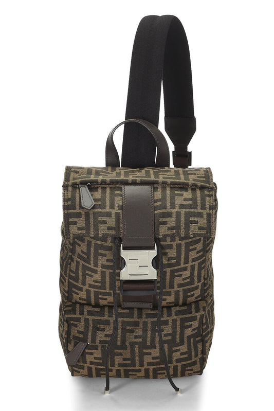 Fendi,  Brown Zucca Fendiness Backpack Small, Brown