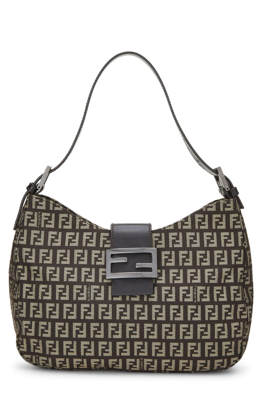 Fendi,  Brown Zucchino Shoulder Bag Small, Brown