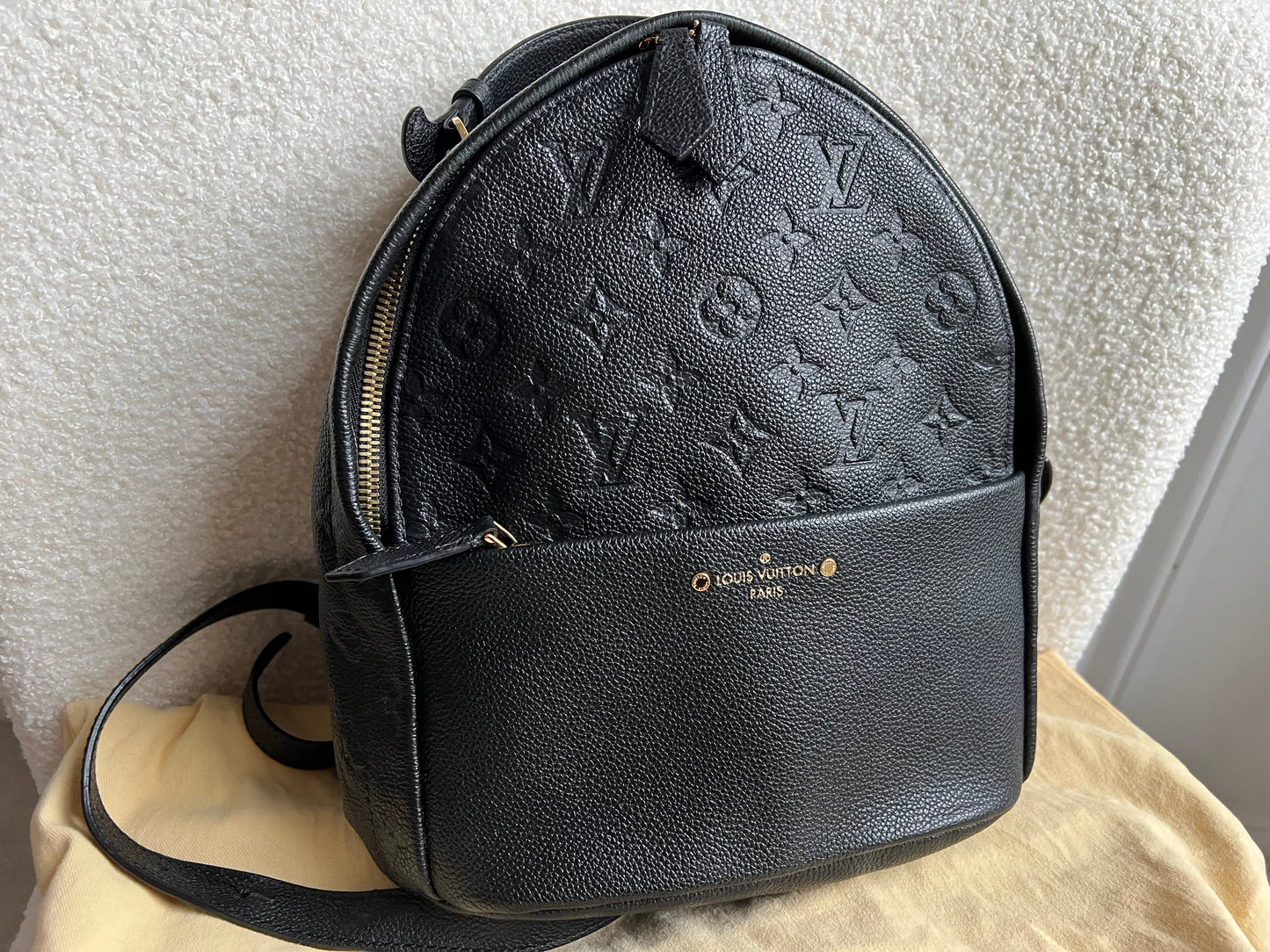 Louis Vuitton Sarbonne Backpack Black Empreinte