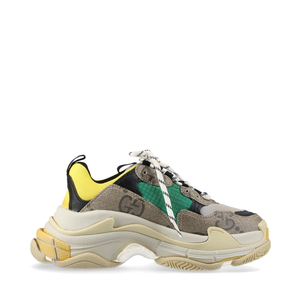 Gucci x Balenciaga Triple S Mesh x Leather Trainers EU36  Multicolor 677193 The Hacker Project GG Supreme Box Bag