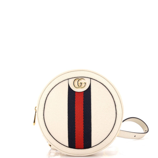 Ophidia Round Backpack Leather Mini