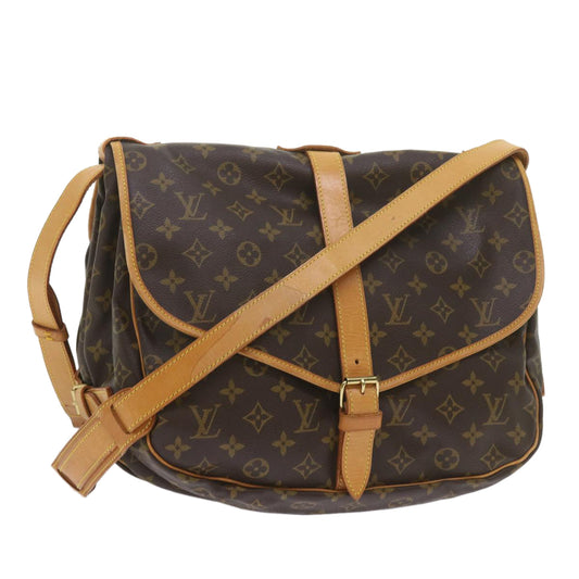 Louis Vuitton Saumur 35  Canvas Shoulder Bag ()