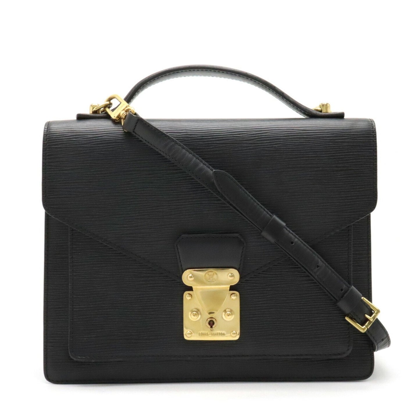 Louis Vuitton Monceau  Leather Shoulder Bag ()