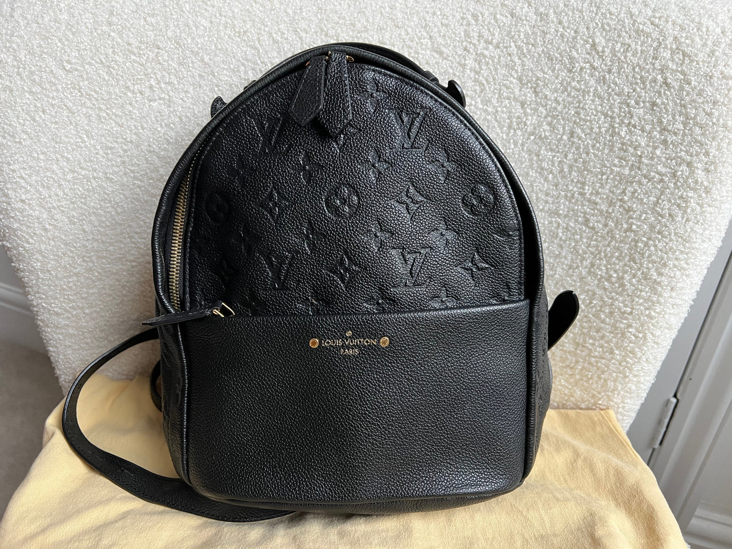 Louis Vuitton Sarbonne Backpack Black Empreinte