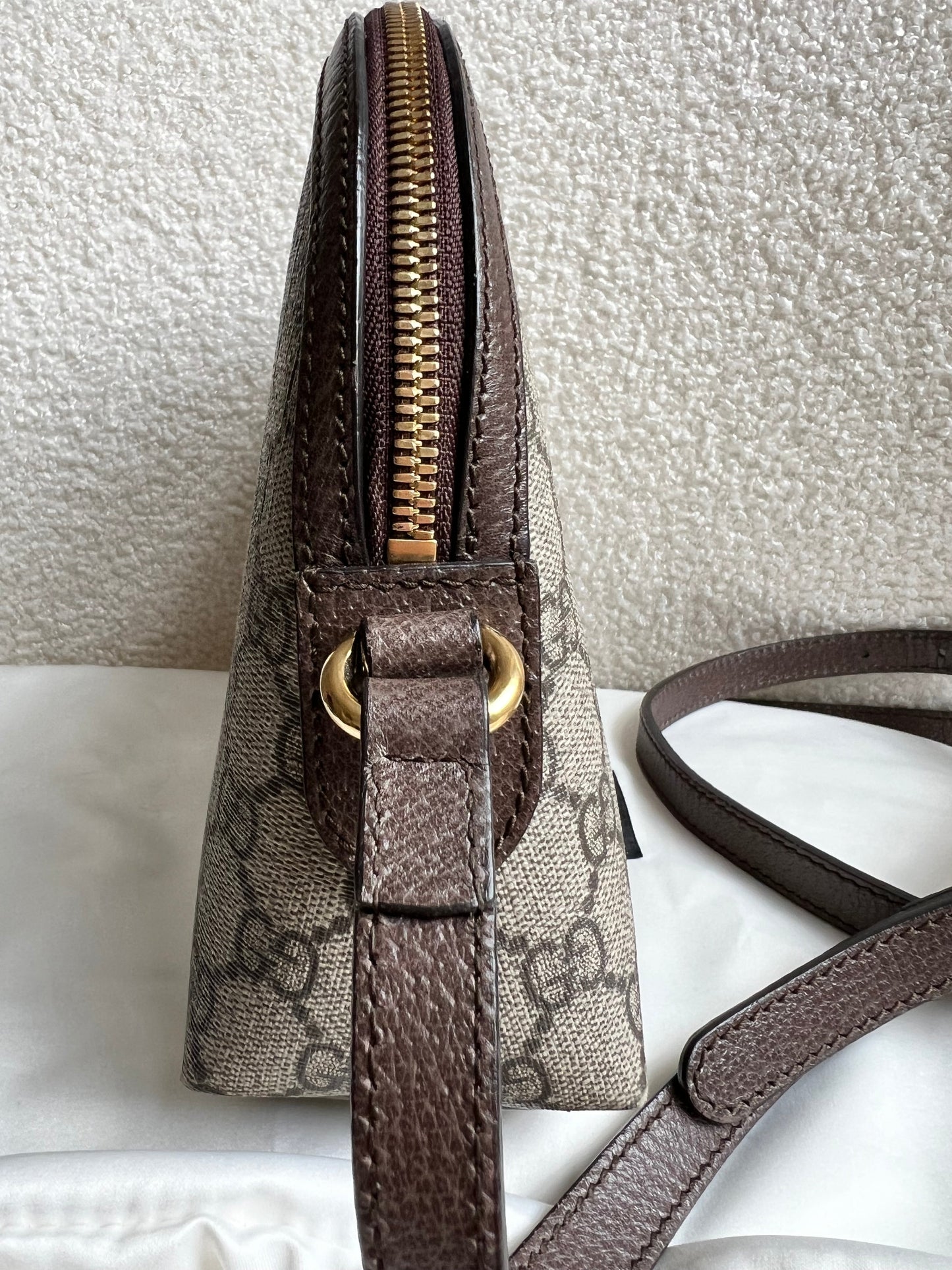 Gucci Ophidia GG Supreme Rounded Top Shoulder Bag