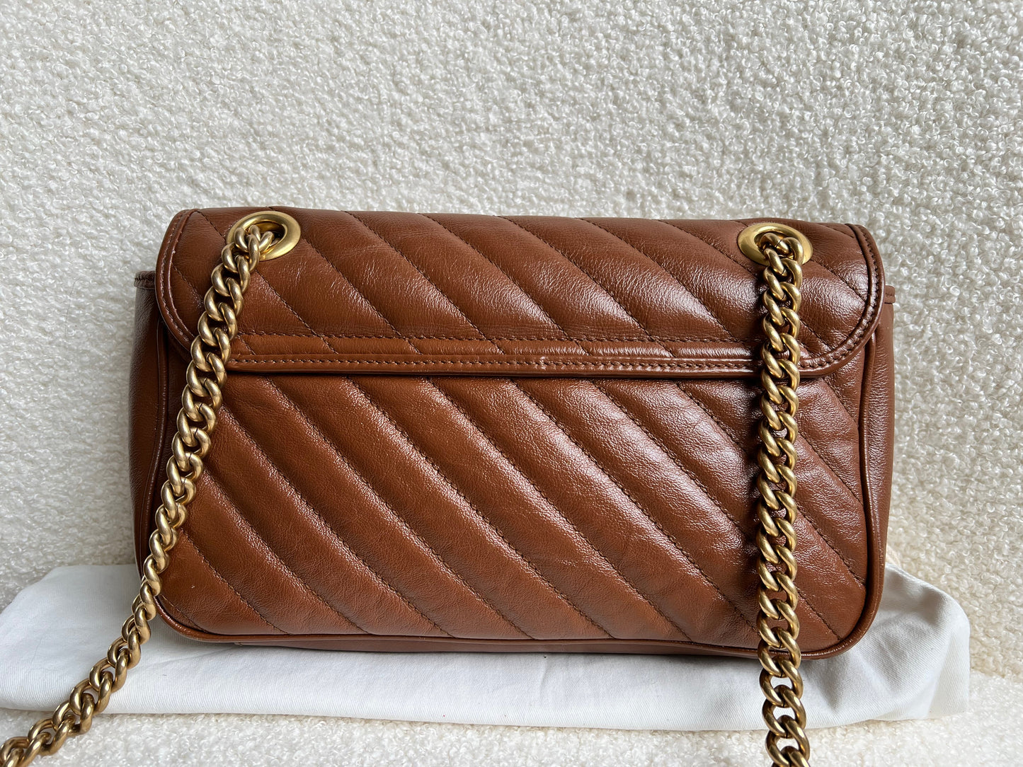 Gucci GG Brown Marmont Small Shoulder Bag