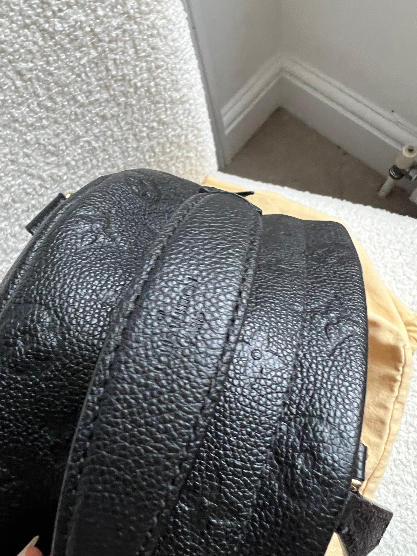 Louis Vuitton Sarbonne Backpack Black Empreinte