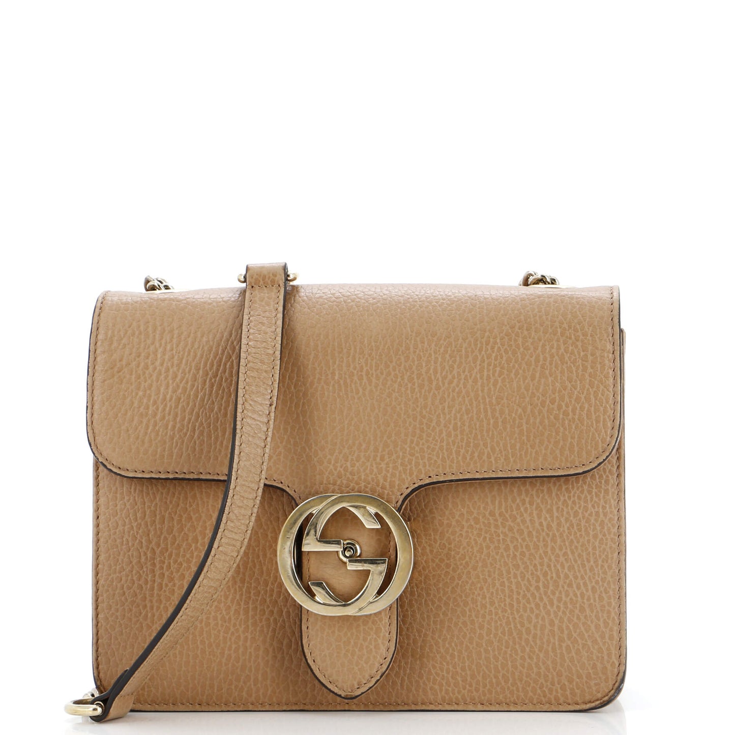 Interlocking Shoulder Bag Leather Small