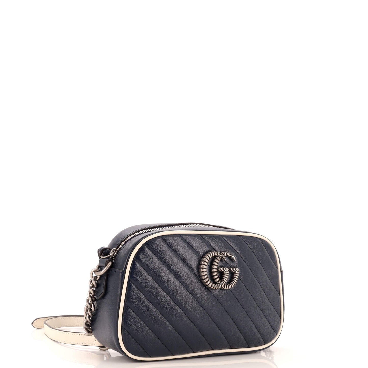 GG Marmont Shoulder Bag Diagonal Quilted Leather Small