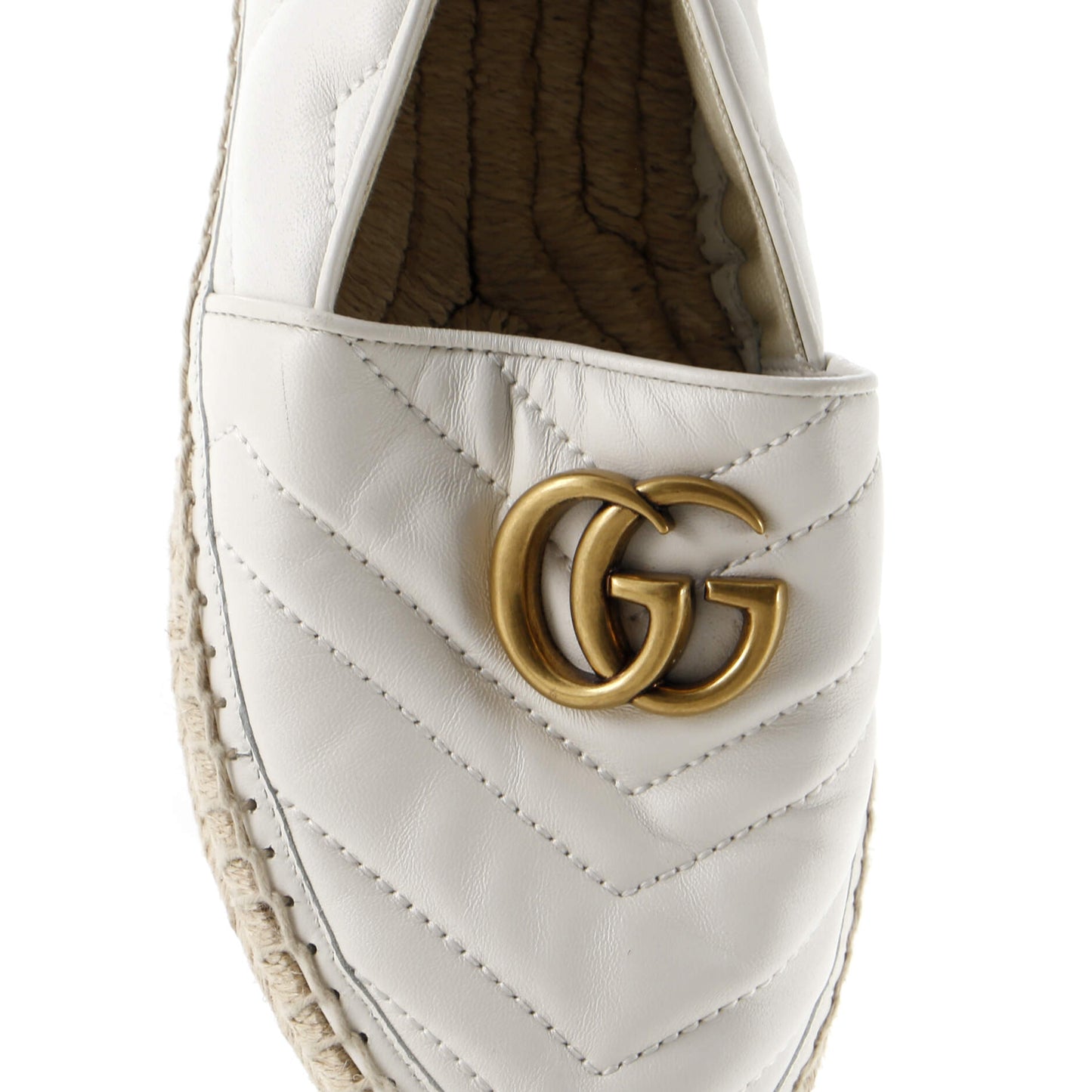 Women's GG Marmont Espadrilles Matelasse Leather