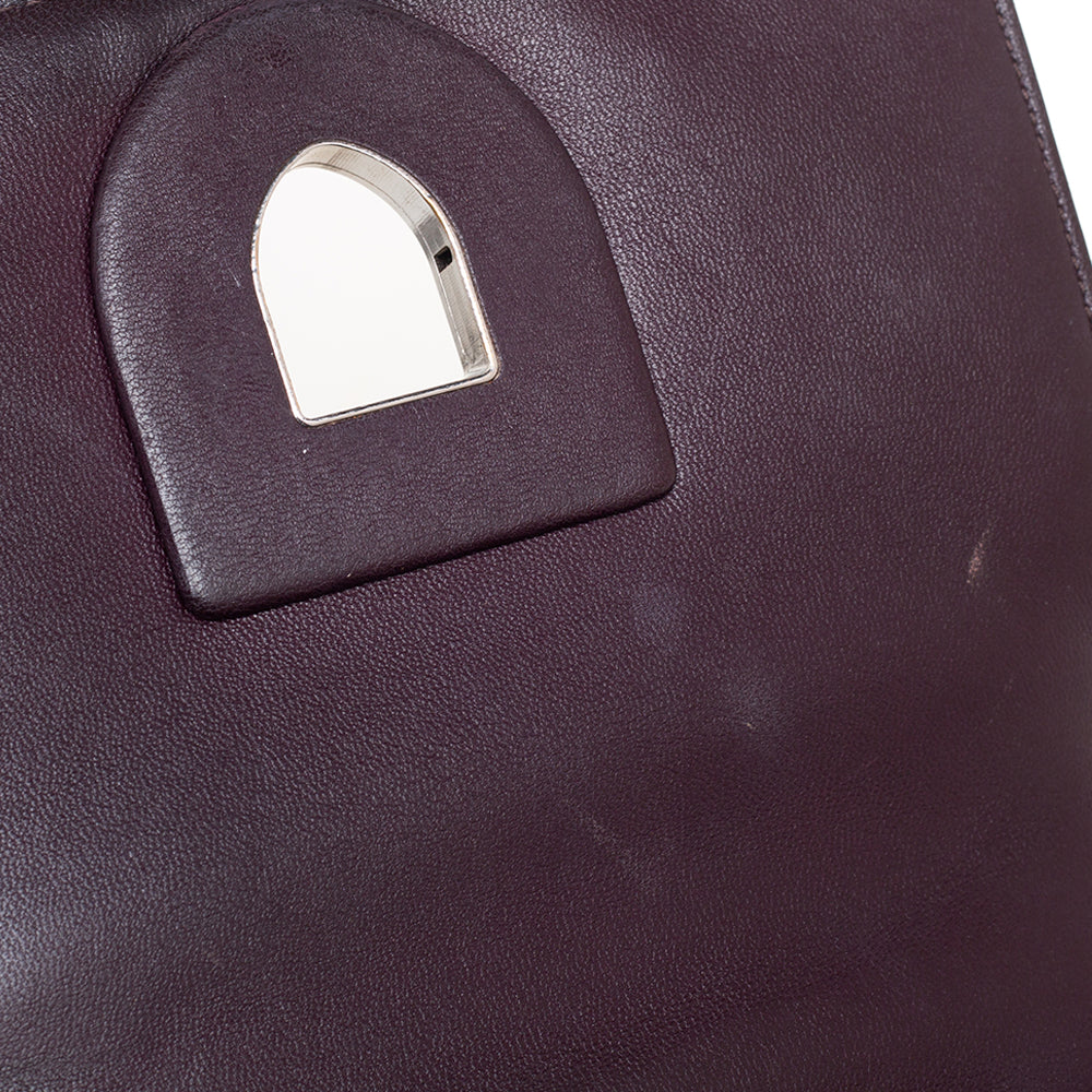 Dior Burgundy Ceramic Effect Leather Diorama Club Shoulder Bag