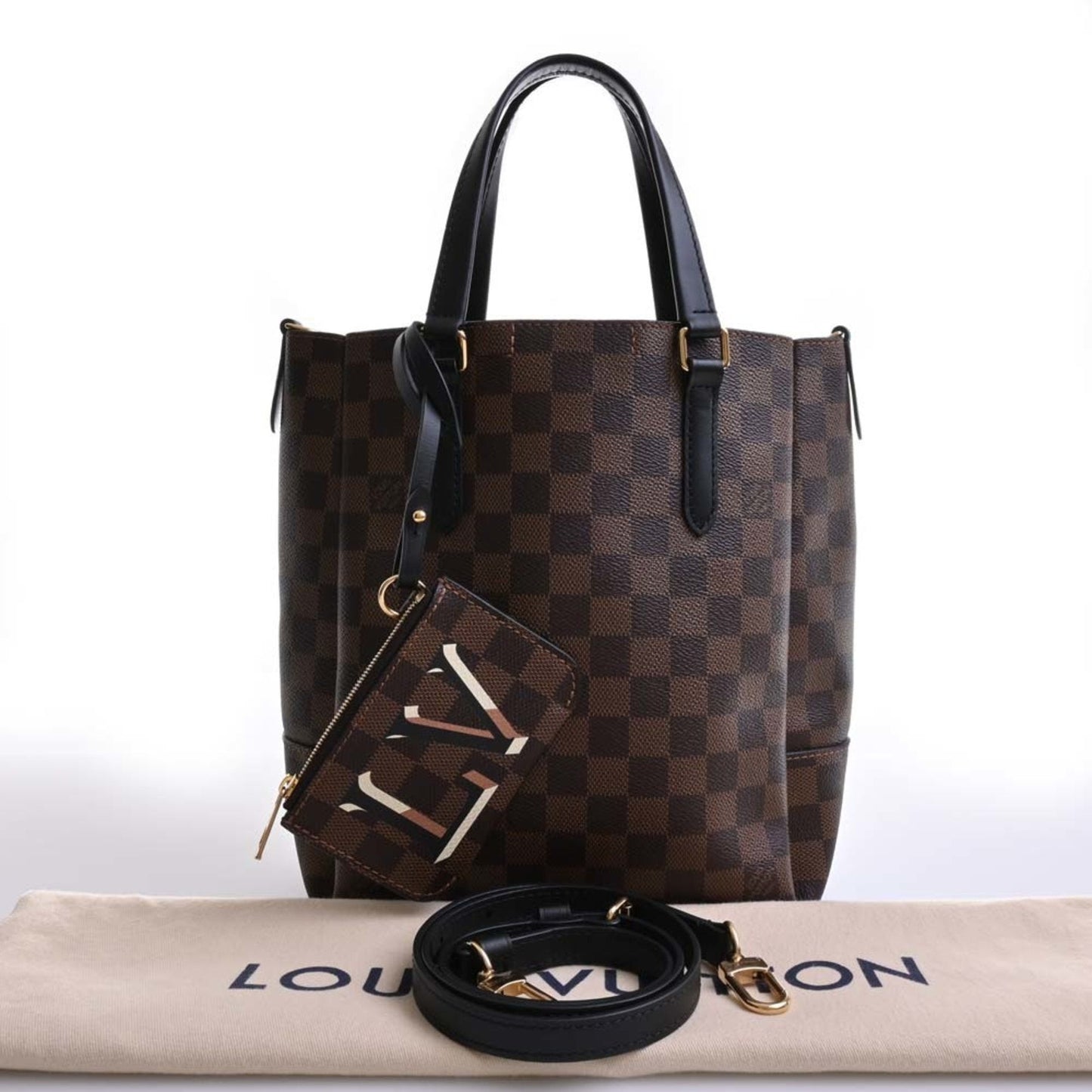 Louis Vuitton Belmont  Canvas Shoulder Bag ()