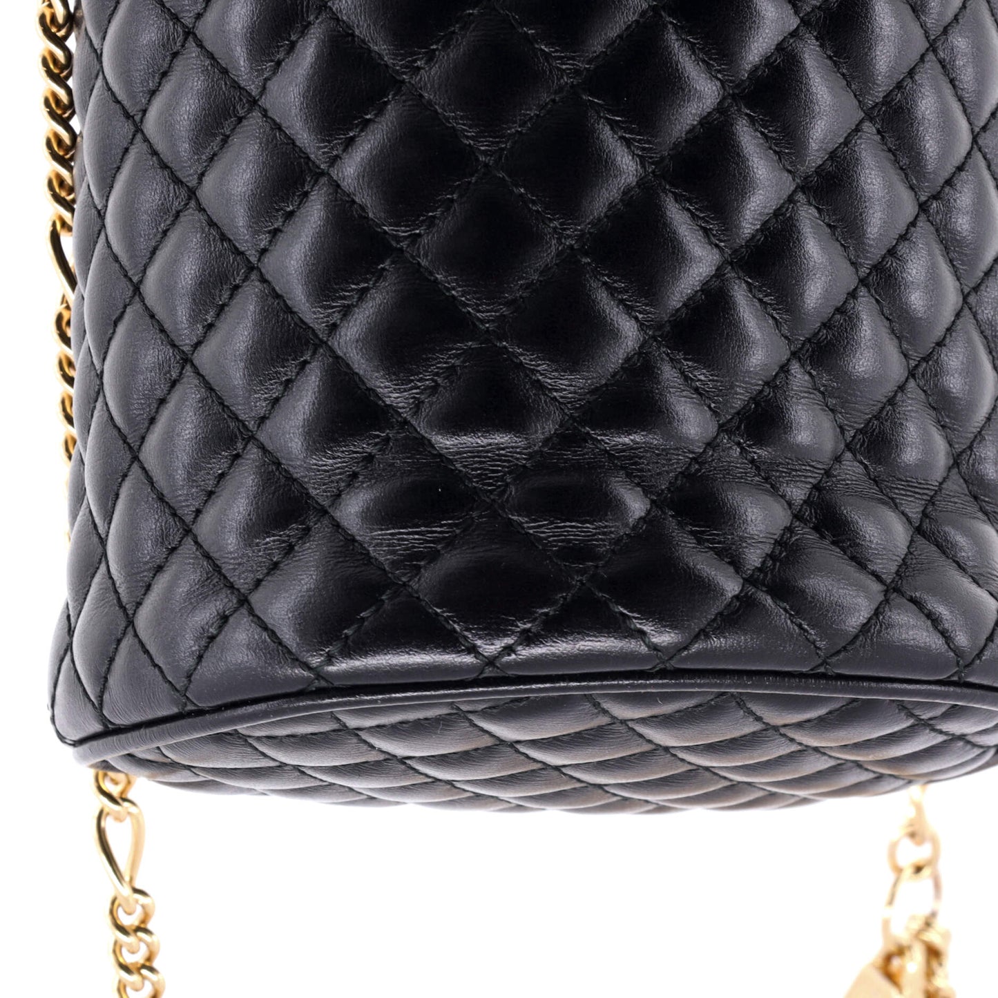 Trapuntata Crossbody Belt Bag Quilted Leather