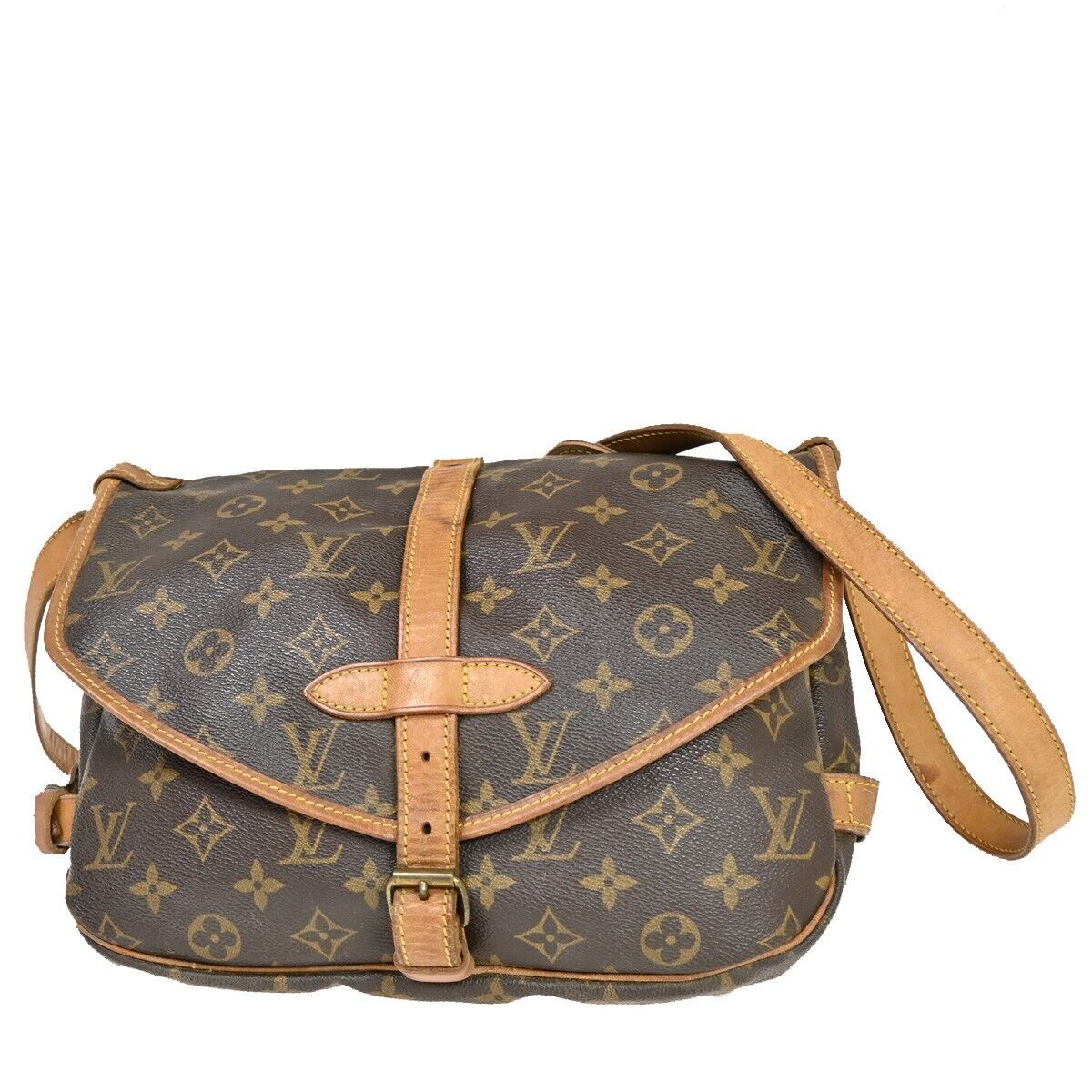 Louis Vuitton Saumur 30  Canvas Shoulder Bag ()