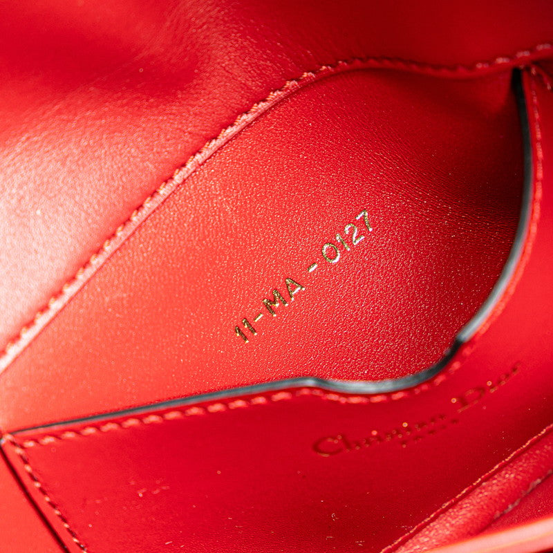 Christian Dior Leather Bee Clutch Bag