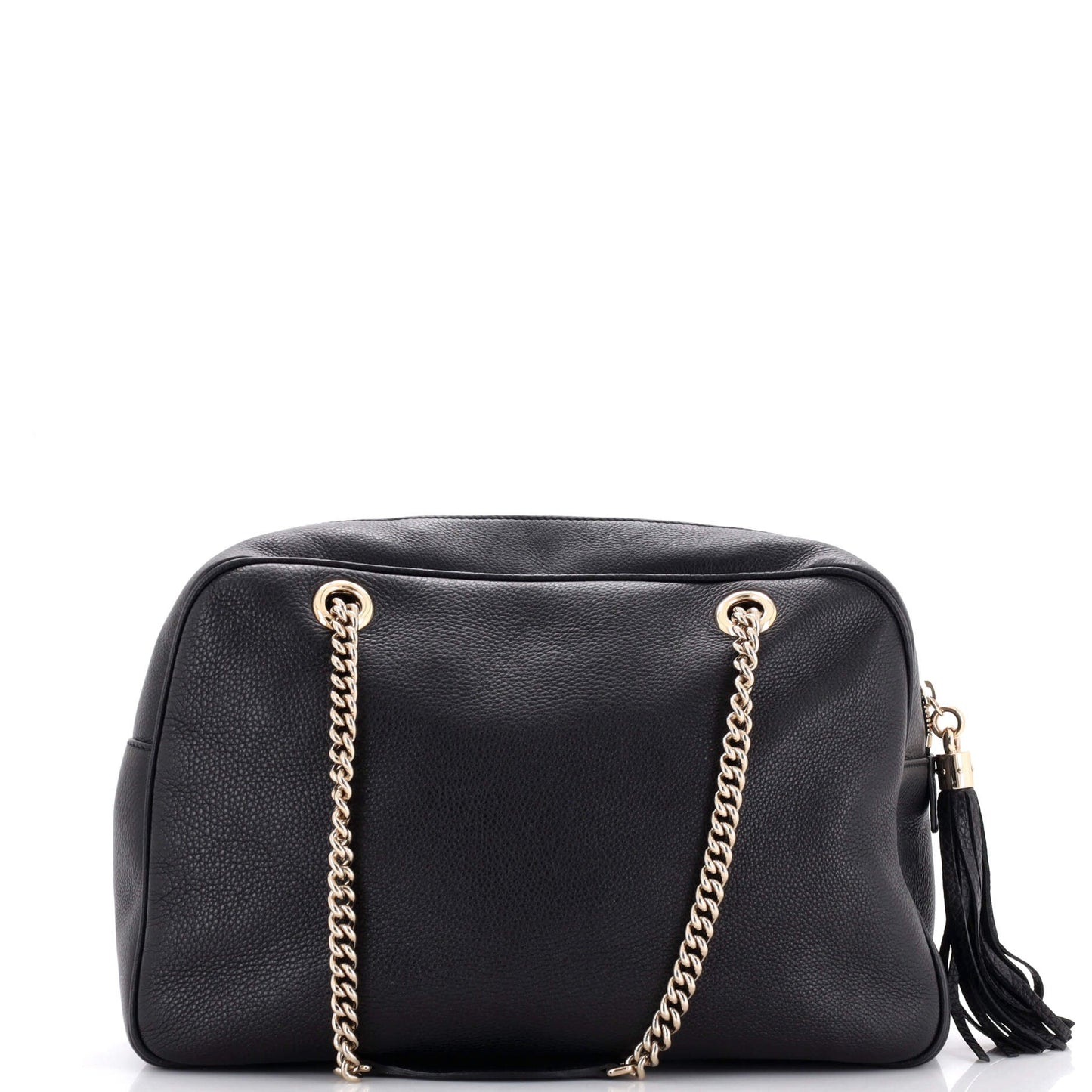 Soho Chain Zip Shoulder Bag Leather Medium