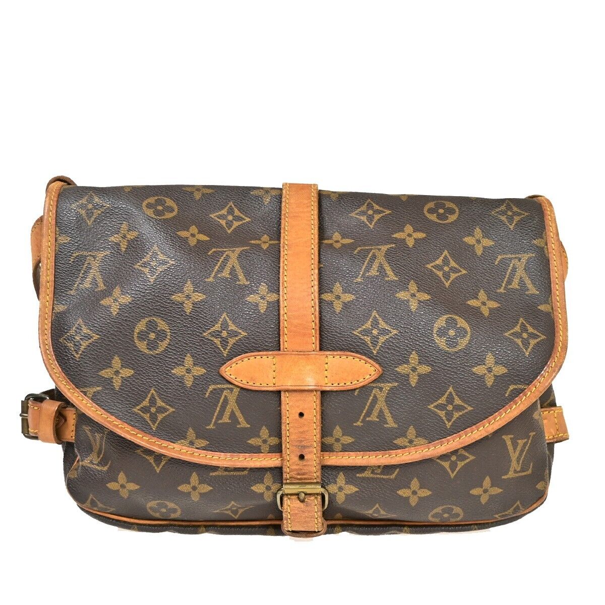 Louis Vuitton Saumur 30  Canvas Shoulder Bag ()