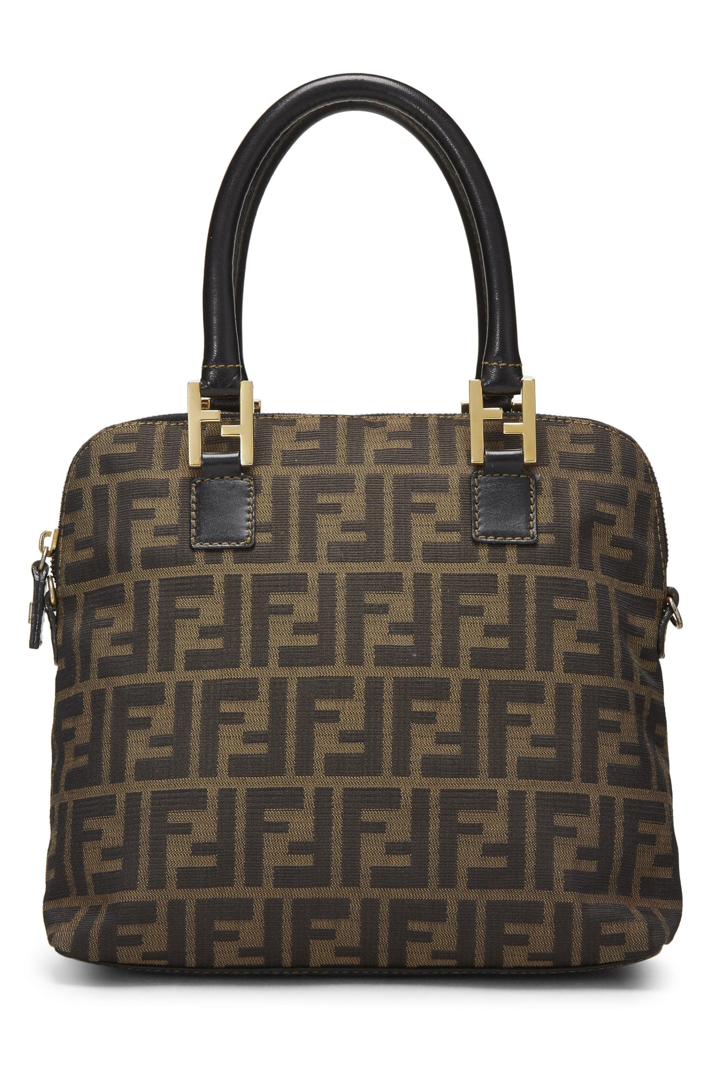 Fendi,  Zucca Canvas Handbag, Black