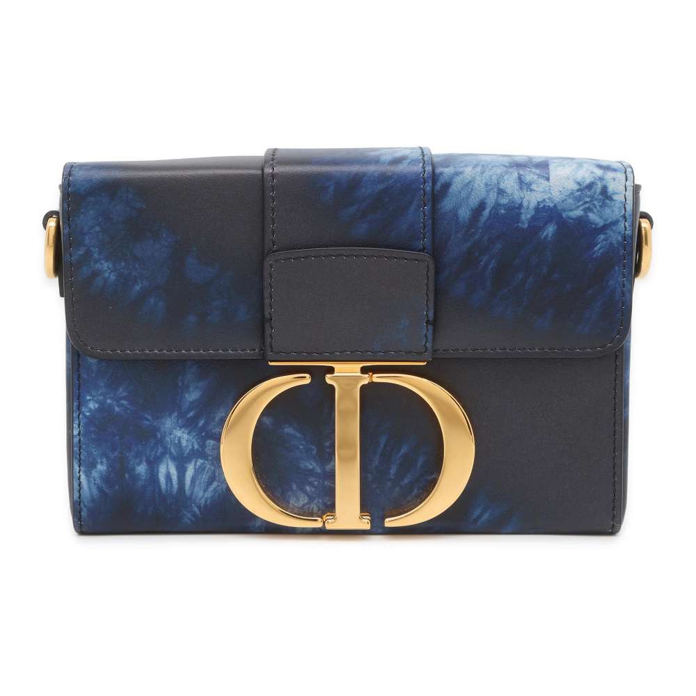 Dior Montaigne Shoulder Bag Blue/Navy Leather